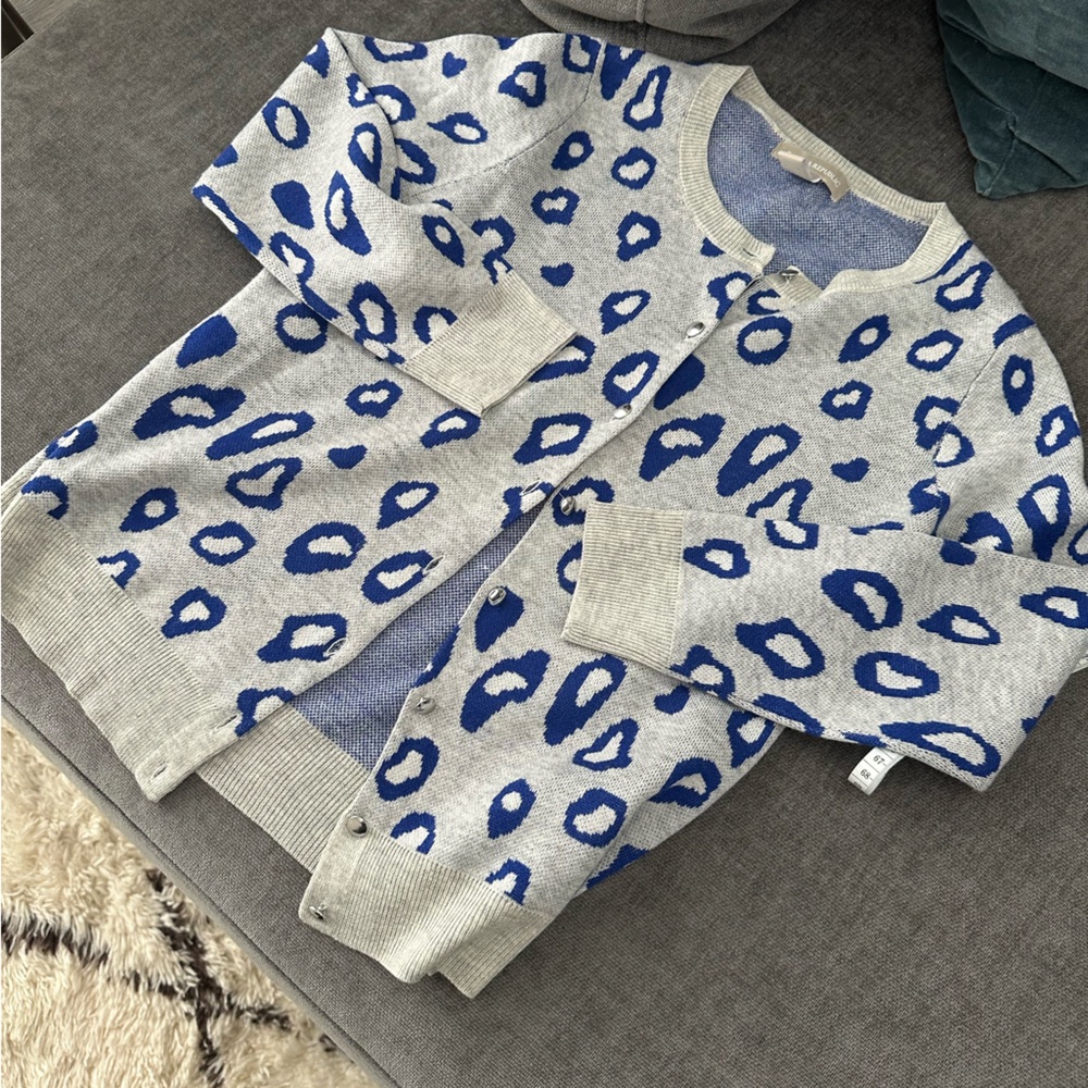 Banana Republic Fun Animal Print Cardigan